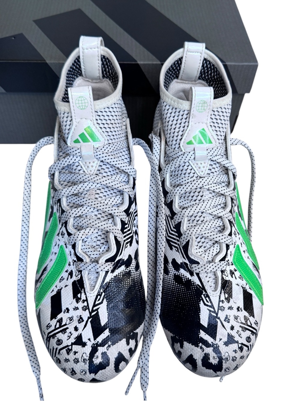 Adidas Freak 23 Mismatch Cloud White Team Solar Green Core Black
